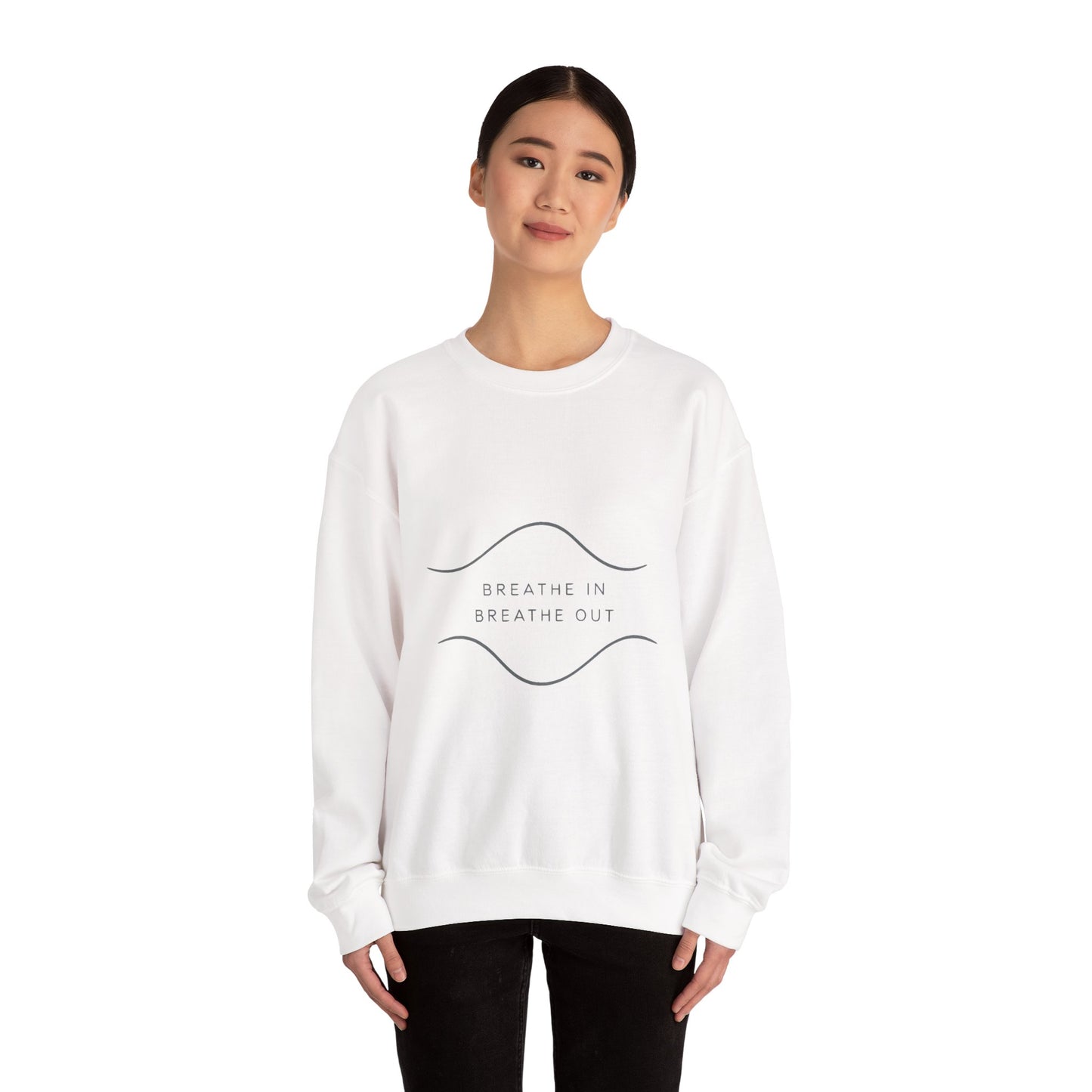 Breathe In / Breathe Out Crewneck – Minimalist Streetwear