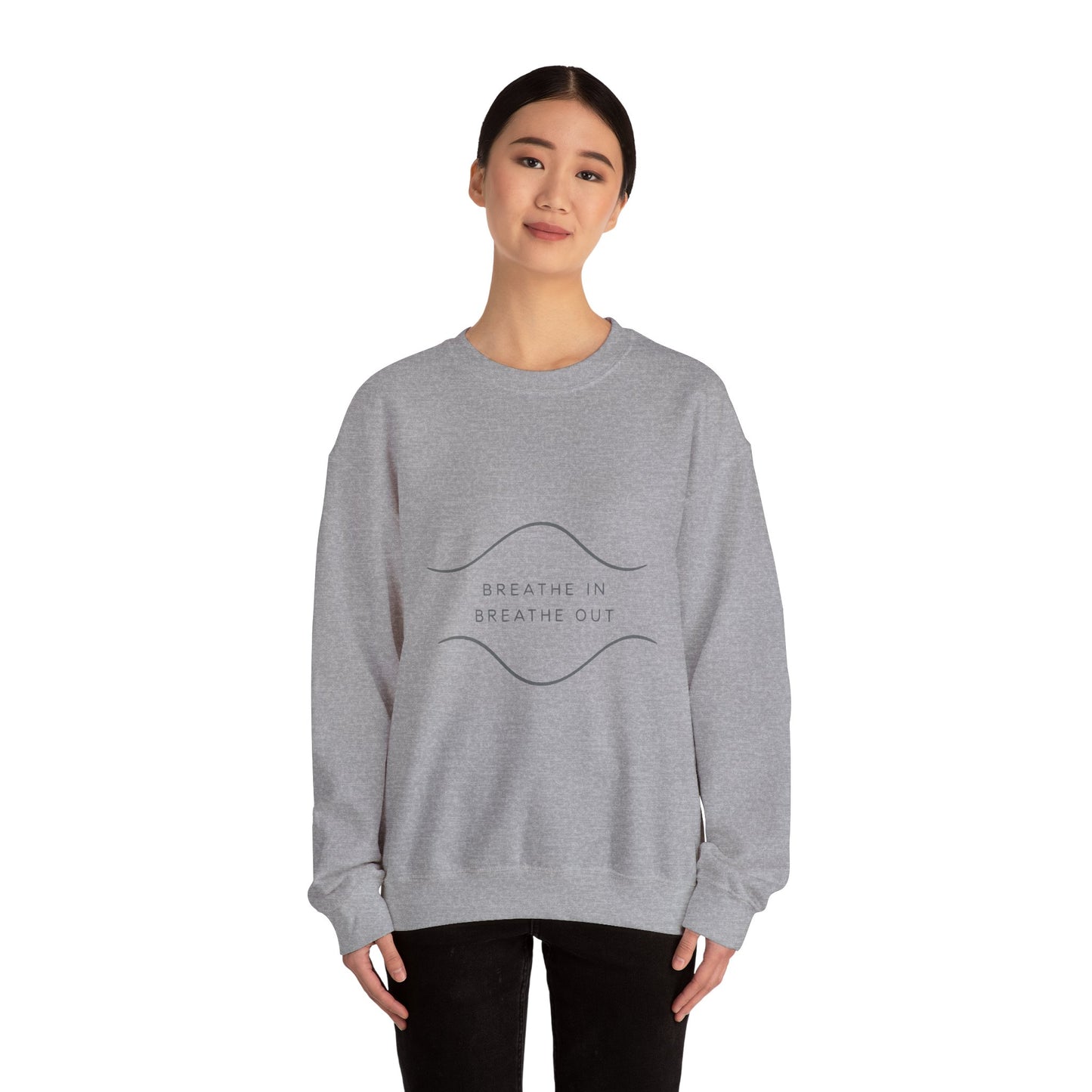 Breathe In / Breathe Out Crewneck – Minimalist Streetwear