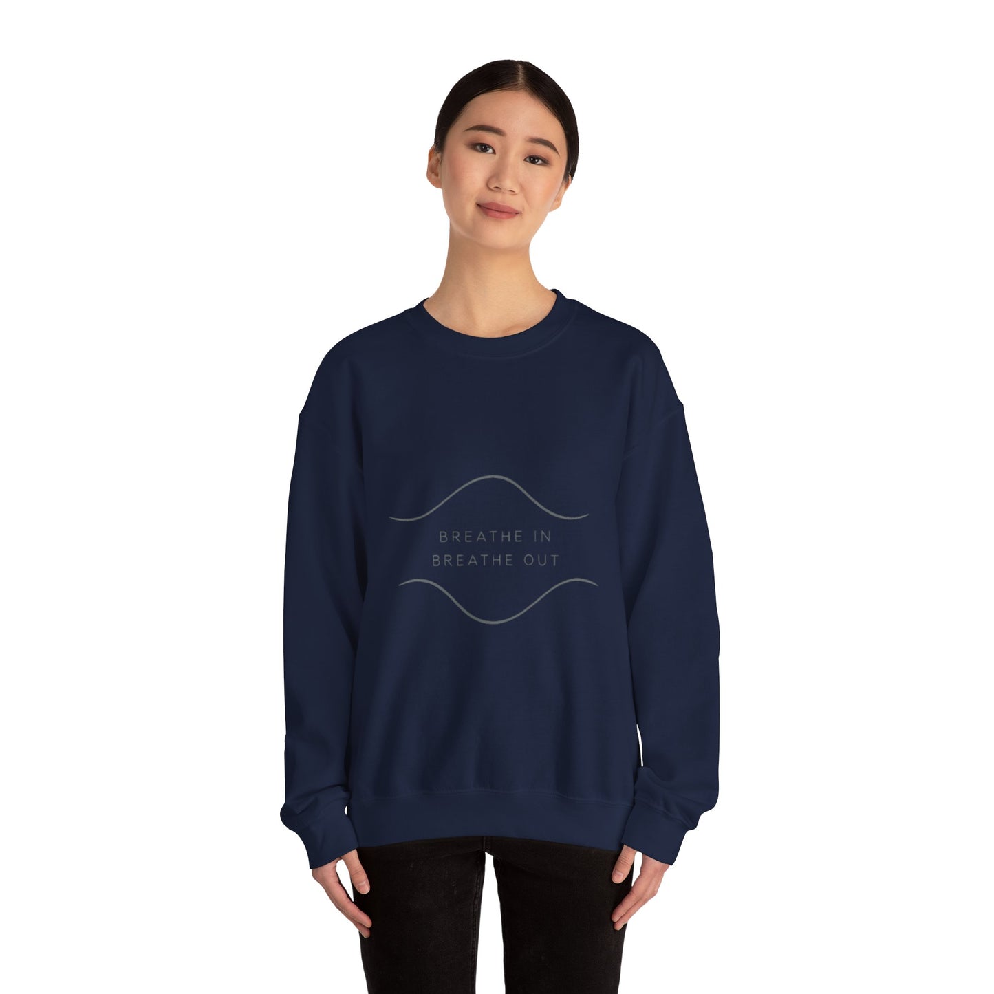Breathe In / Breathe Out Crewneck – Minimalist Streetwear