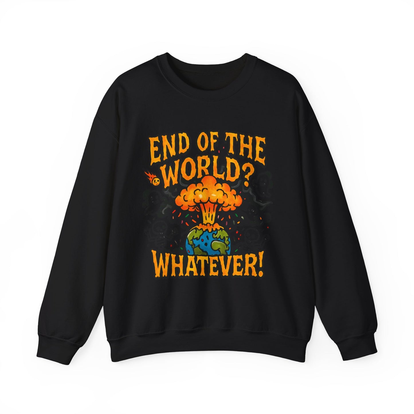 DailyVibeWear End of the World Crewneck – Graphic Streetwear - dailyvibewear
