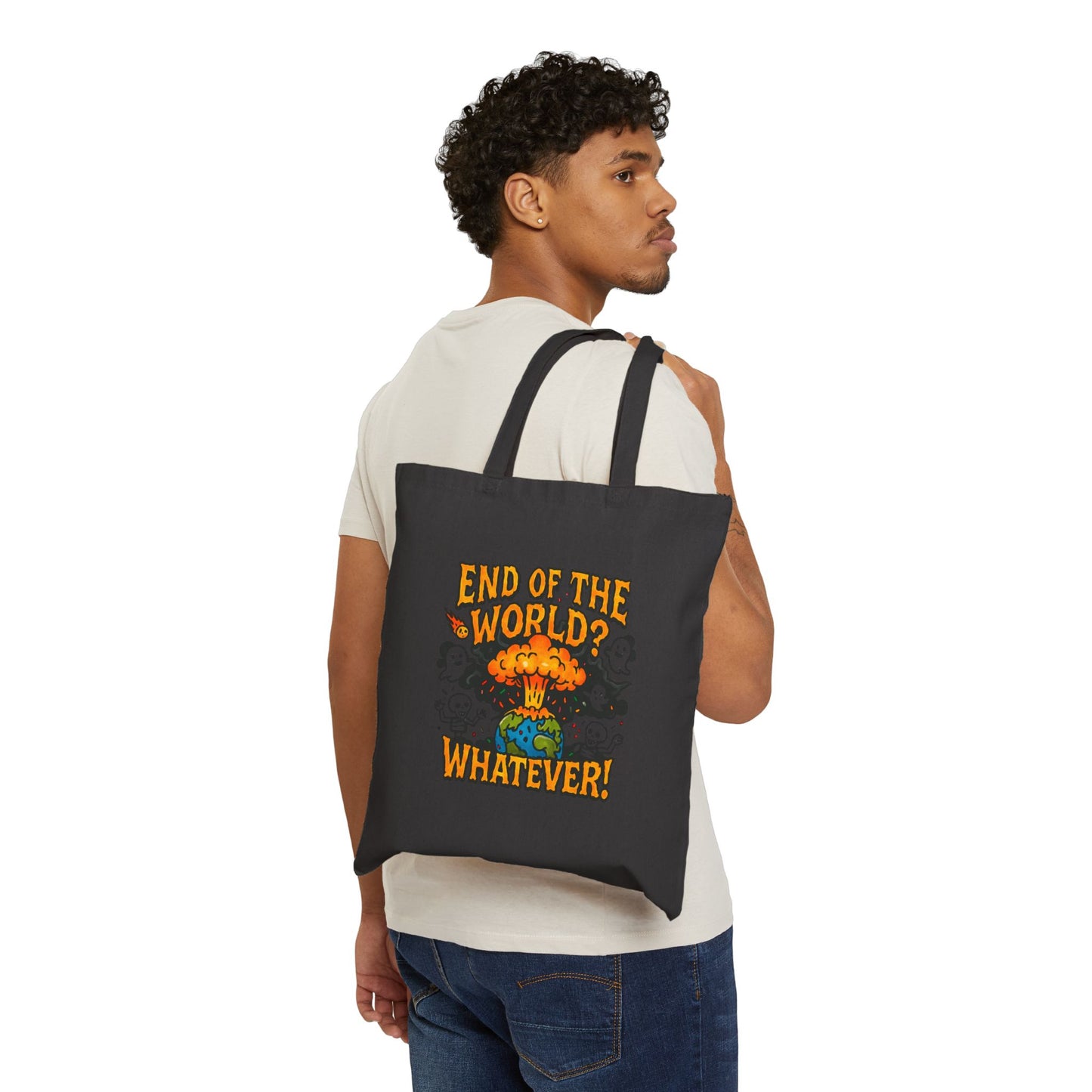 DailyVibeWear End of the World Tote – Aesthetic Streetwear - dailyvibewear