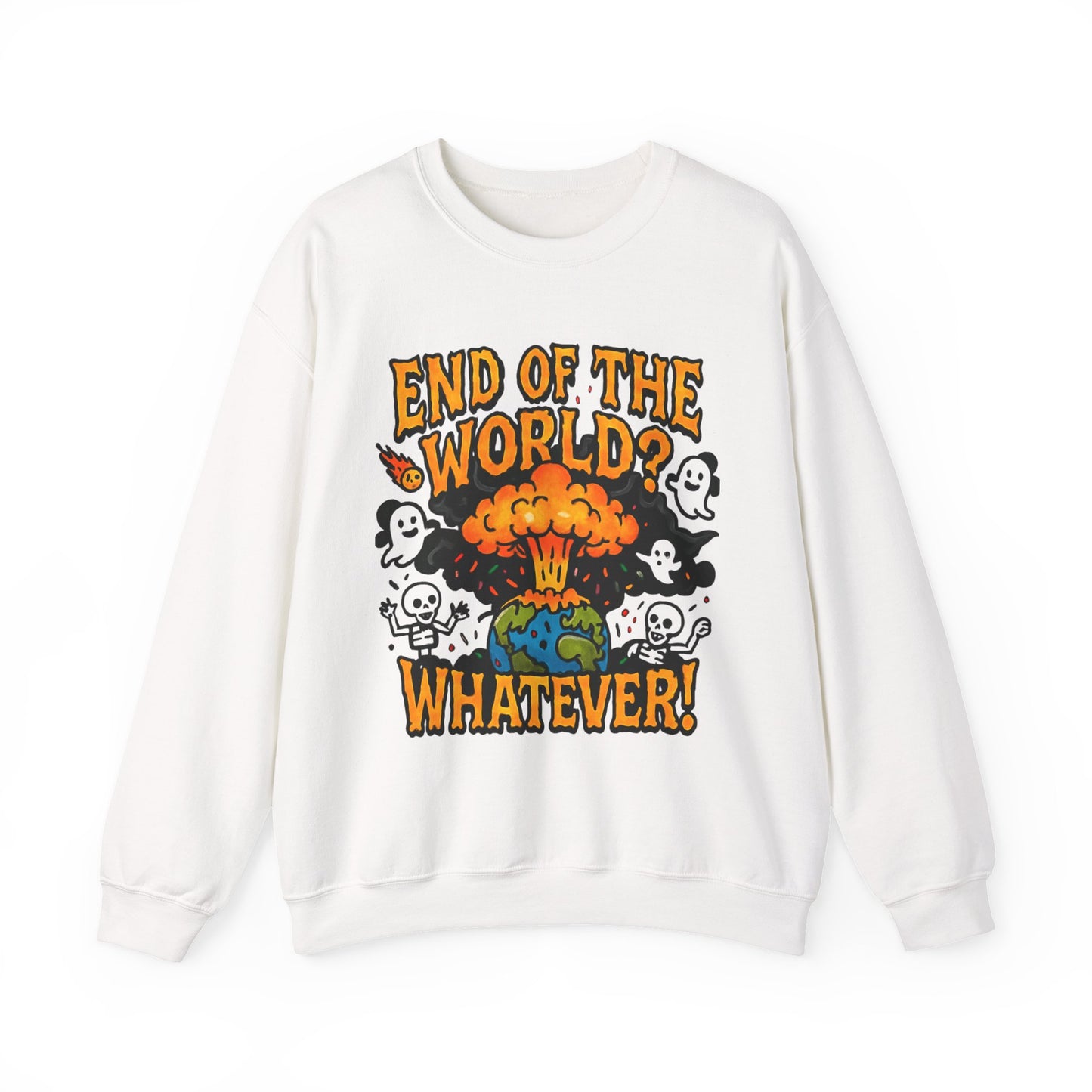 DailyVibeWear End of the World Crewneck – Graphic Streetwear - dailyvibewear