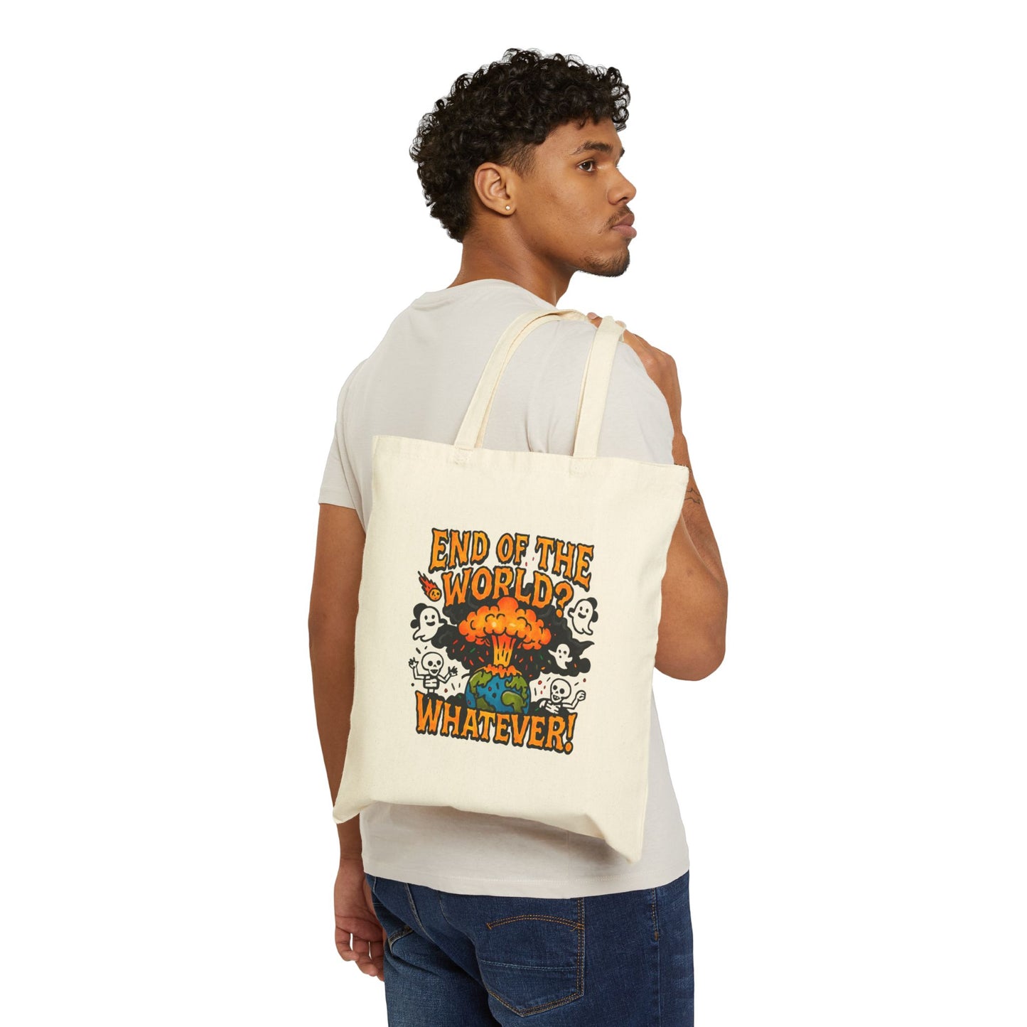 DailyVibeWear End of the World Tote – Aesthetic Streetwear - dailyvibewear