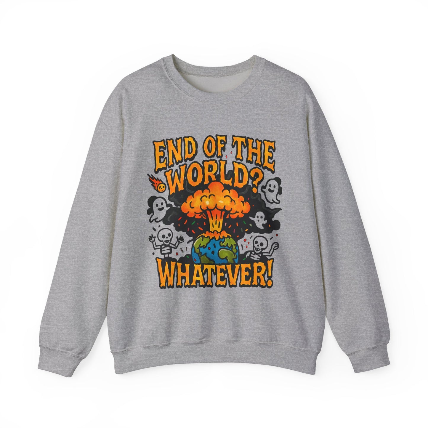DailyVibeWear End of the World Crewneck – Graphic Streetwear - dailyvibewear