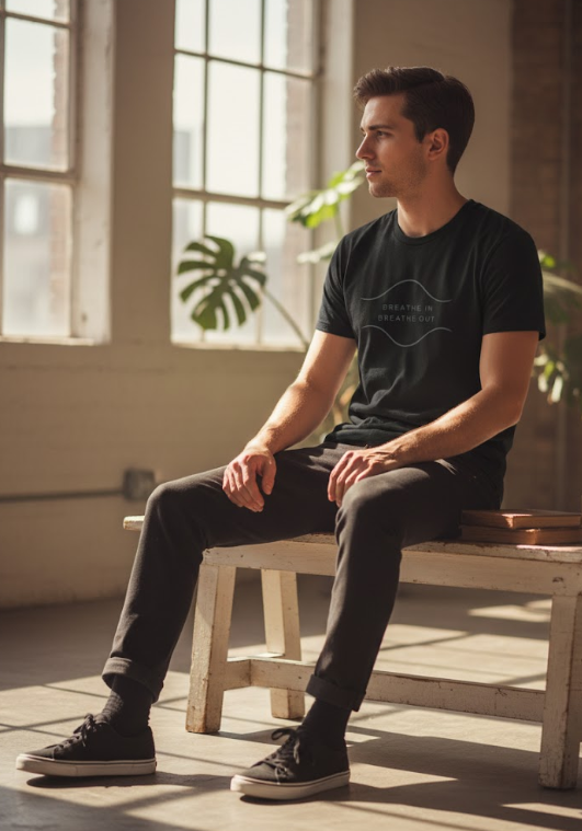 Breathe In / Breathe Out T-Shirt – Minimalist Streetwear