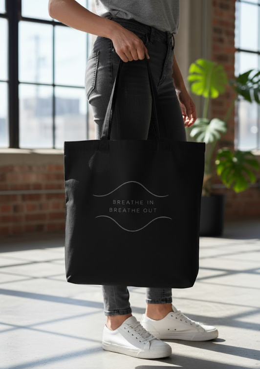 Breathe In / Breathe Out Tote – Minimalist Streetwear