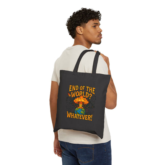 DailyVibeWear End of the World Tote – Aesthetic Streetwear - dailyvibewear